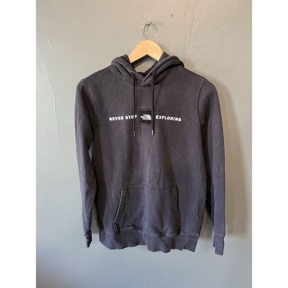 The North Face Womens Black Pullover Hooded Sweatshirt Size Small - Picture 1 of 3